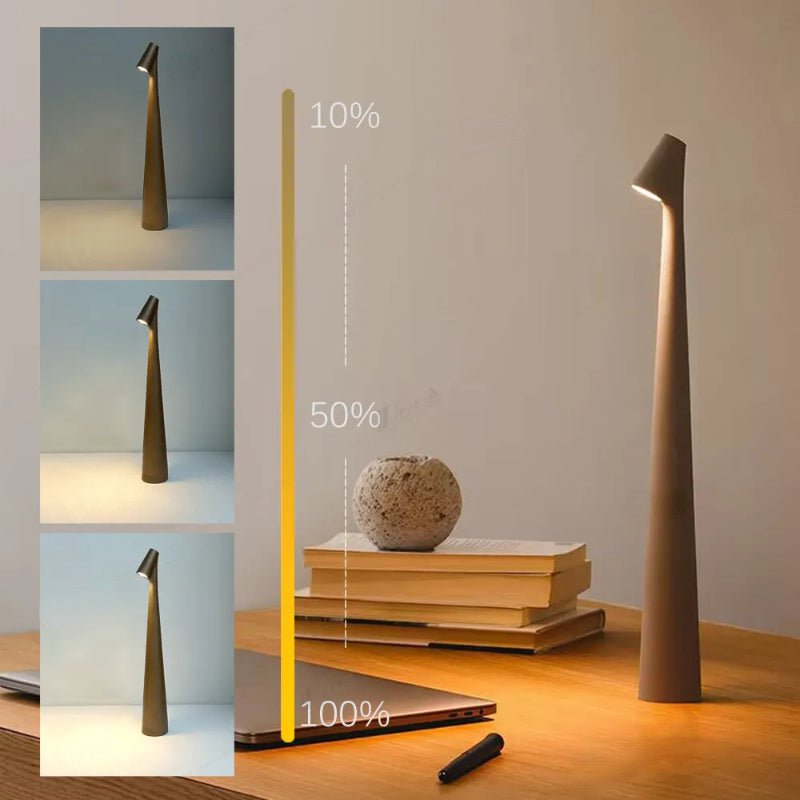 Elegant og bærbar LED-bordlampe med touch-kontrol