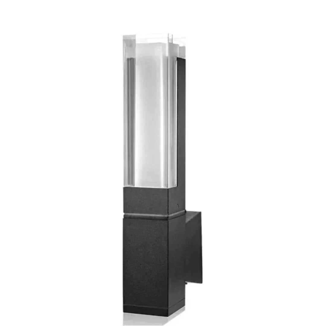 Stilren LED-vägglampa i aluminium och akryl för det moderna hemmet