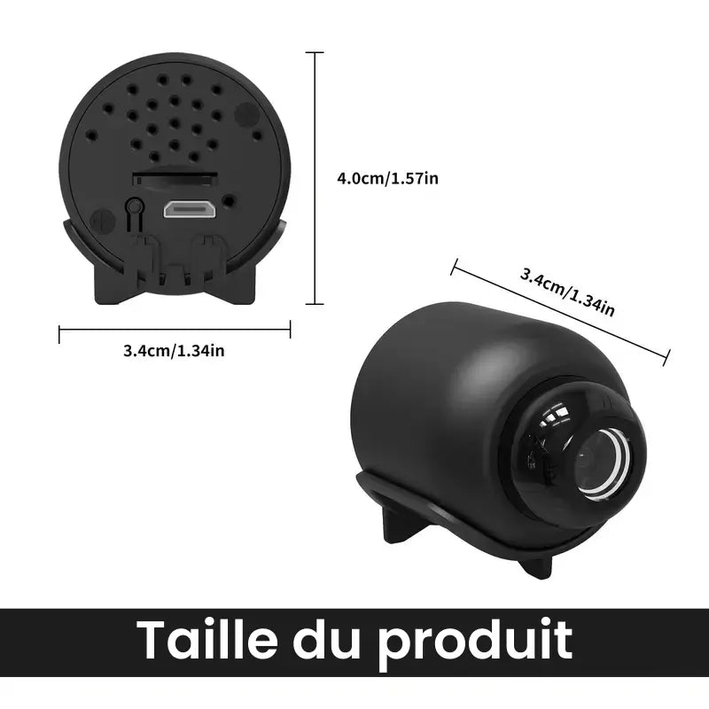 Trådløs mini overvågningskamera - HD sikkerhedsvideo