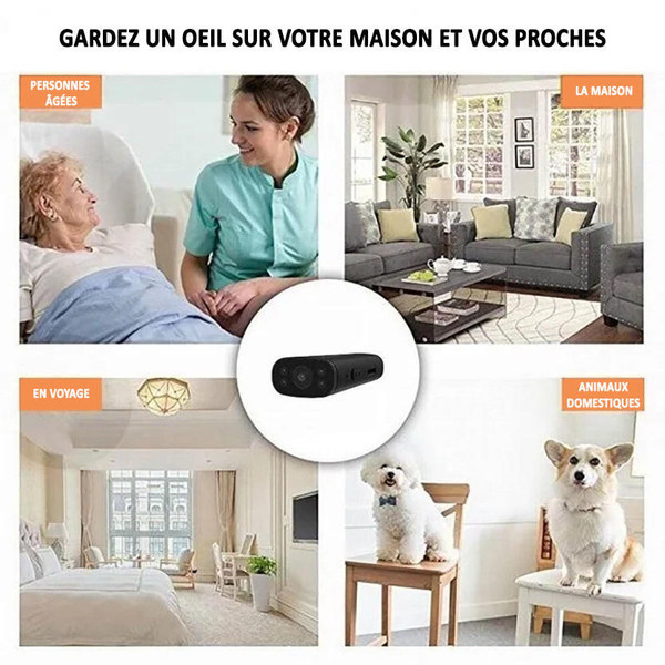 Trådløs Mini Kamera 1080p HD - Sikkerhed i Hjemmet