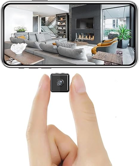 Mini trådløs sikkerhedskamera 1080P - App kontrol til indendørs/udendørs