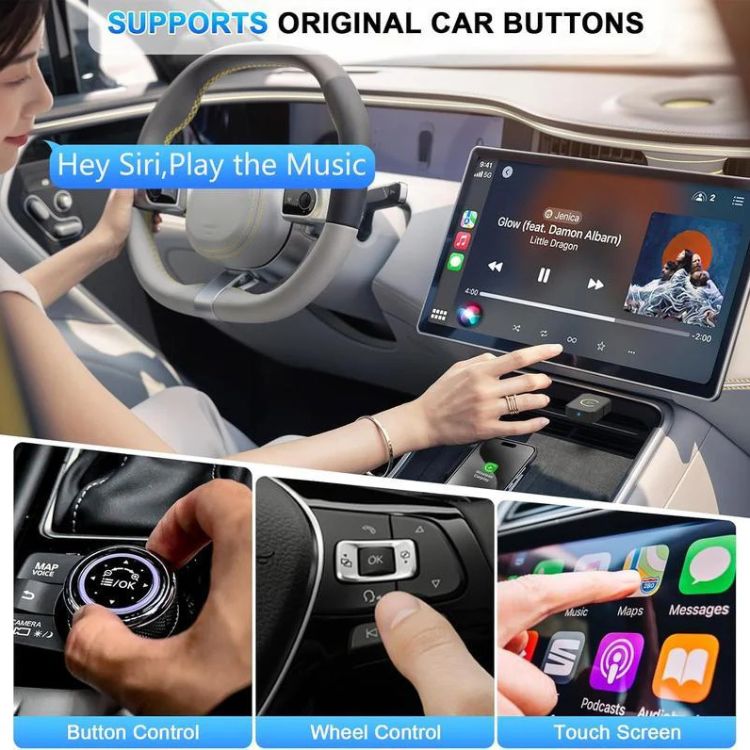 Mini Trådløs CarPlay Adapter