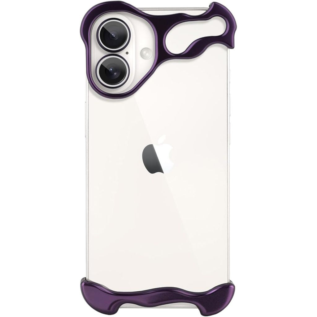 Minimalistisk stødabsorberende iPhone-cover med aluminiumsramme