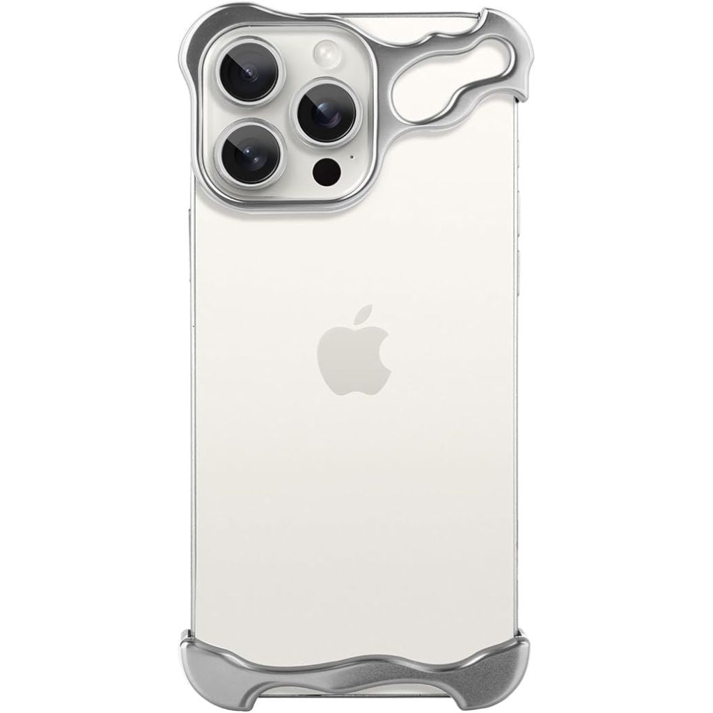 Minimalistisk stødabsorberende iPhone-cover med aluminiumsramme