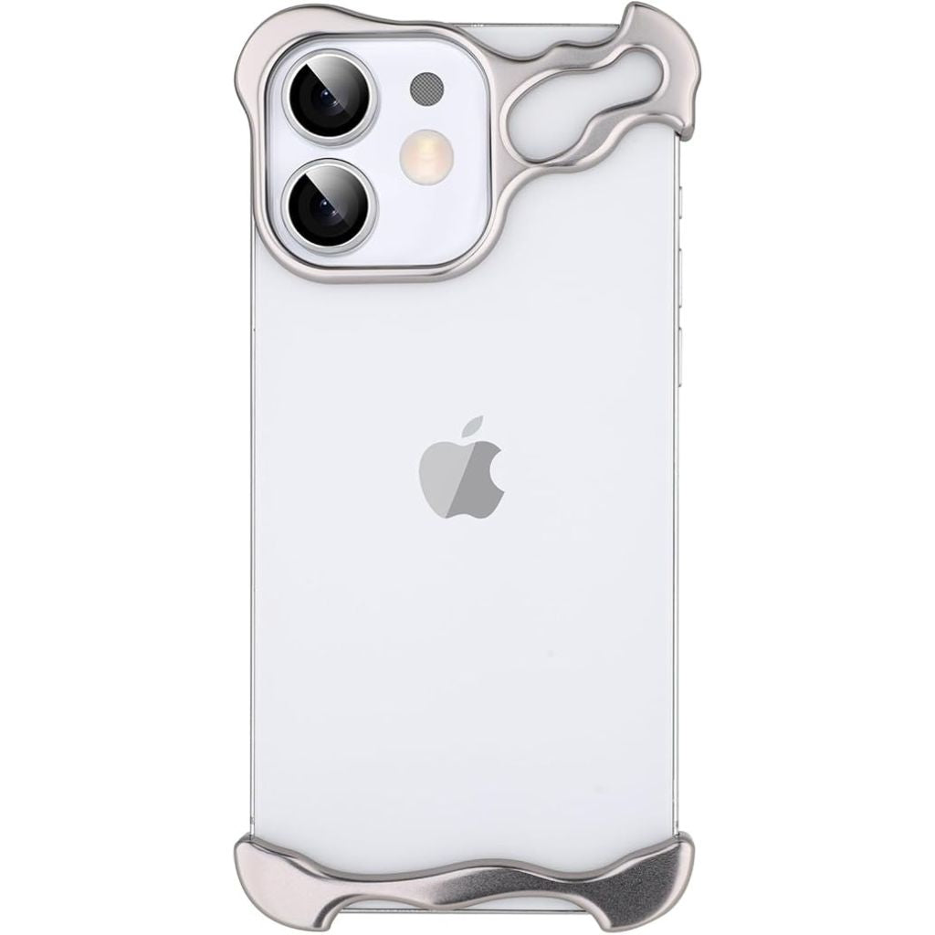 Minimalistisk stødabsorberende iPhone-cover med aluminiumsramme