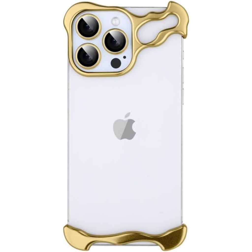 Minimalistisk stødabsorberende iPhone-cover med aluminiumsramme