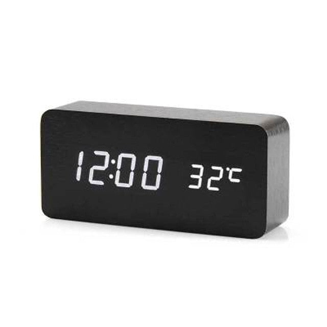 Smart LED-väckarklocka med röstaktivering
