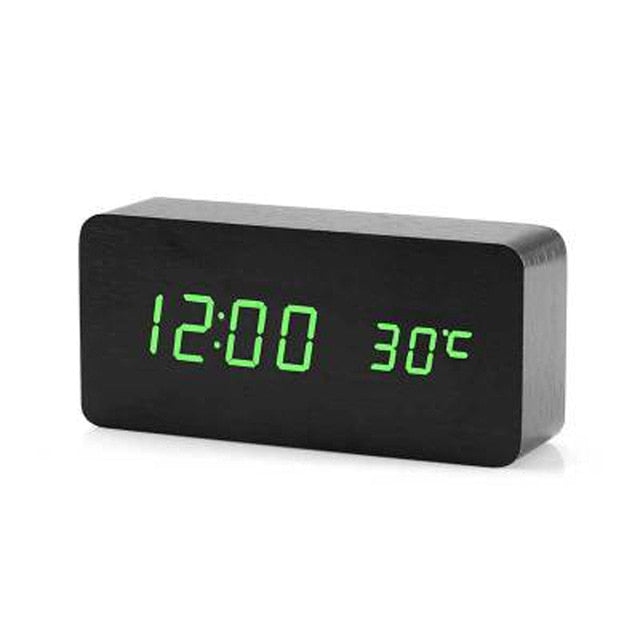 Smart LED-väckarklocka med röstaktivering