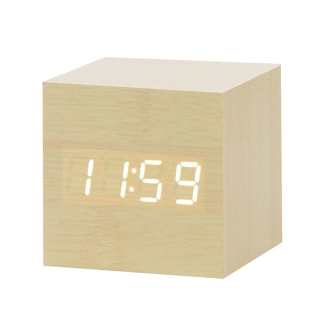 Smart LED-väckarklocka med röstaktivering
