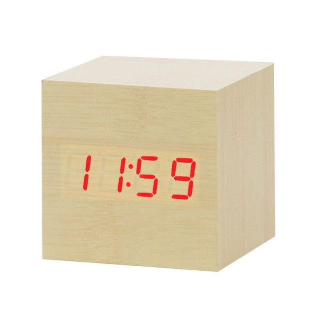 Smart LED-väckarklocka med röstaktivering