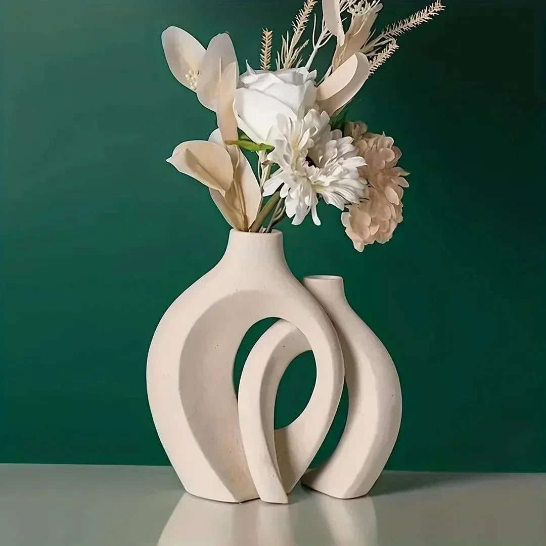 Minimalistiske Keramiske Vaser til Elegant Indretning