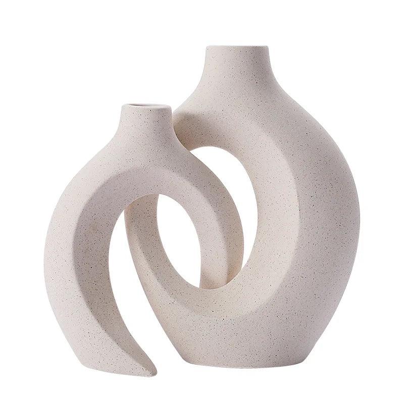 Minimalistiske Keramiske Vaser til Elegant Indretning