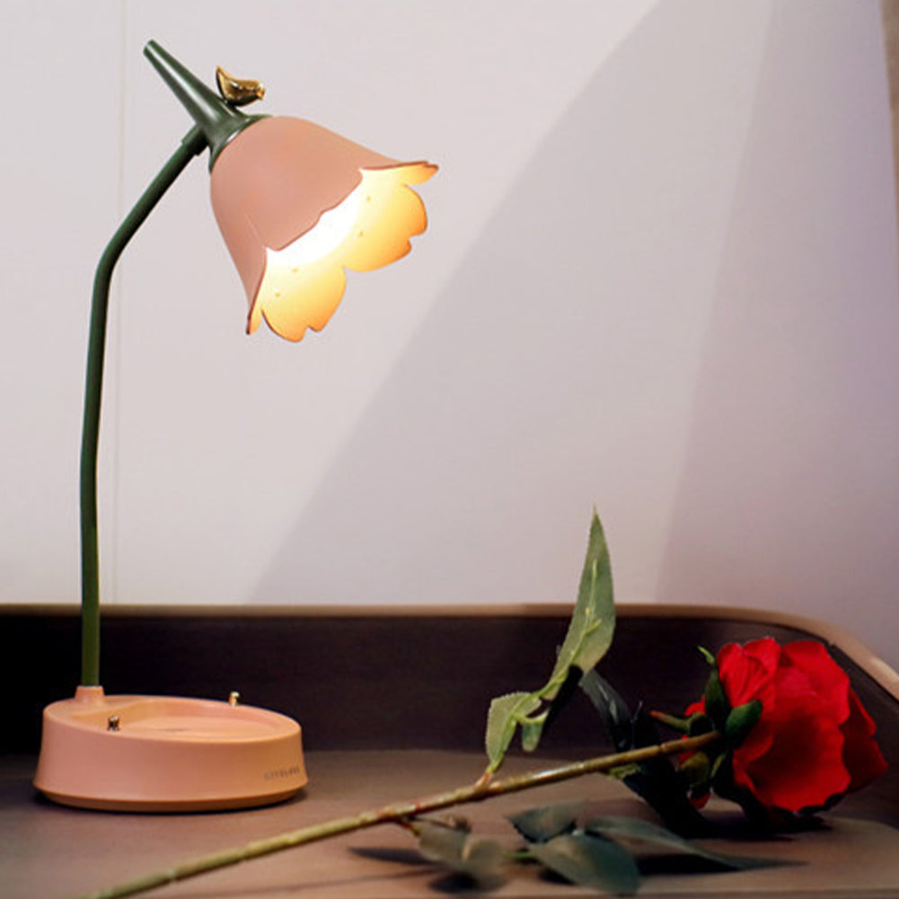 Blomsterformet Bordlampe