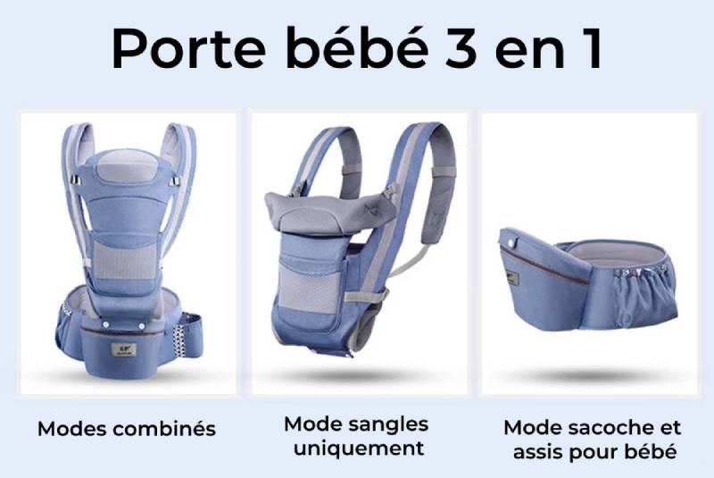 Ergonomisk 3-i-1 Bæresele med Justerbare Stropper