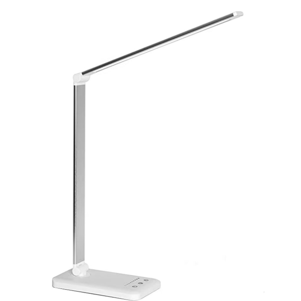 Justerbar LED Skrivebordslampe med USB & Øjenvenligt Lys