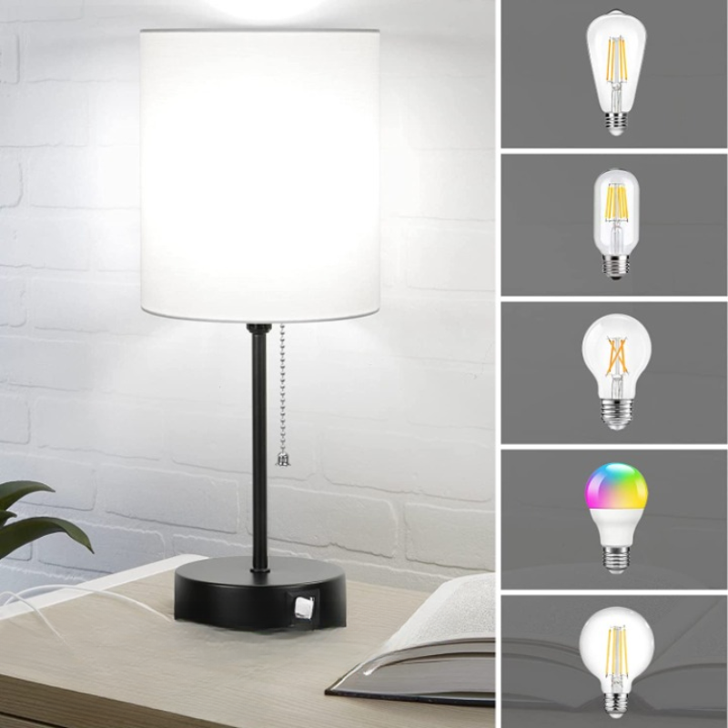 Moderne Natlamper med USB og AC - Stilfuld Opladning