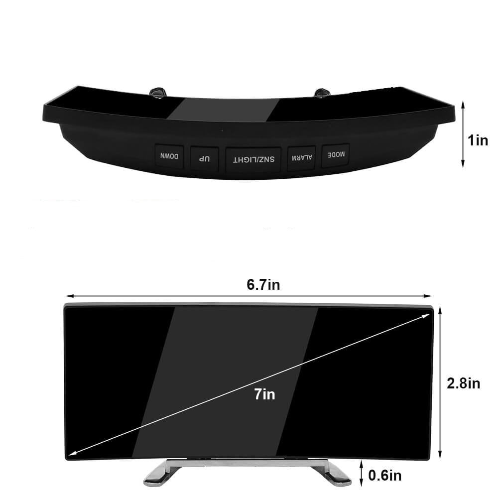 LED Vækkeur med Atmosfærisk Design