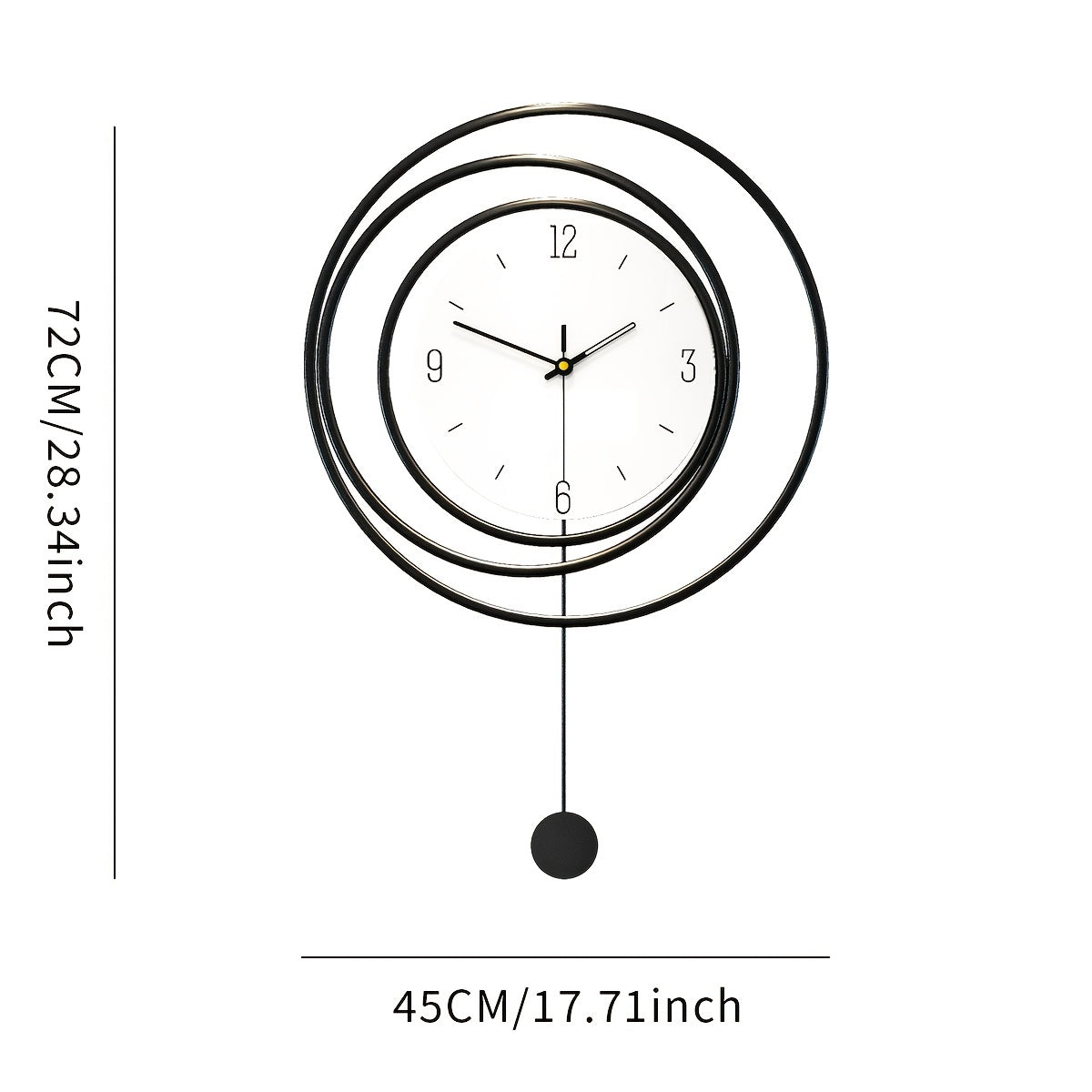 Minimalistisk Moderne Metal Vægur