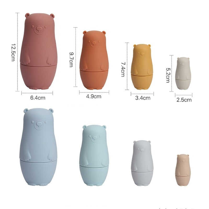 Farverige Stablefigurer til Kreativ Leg