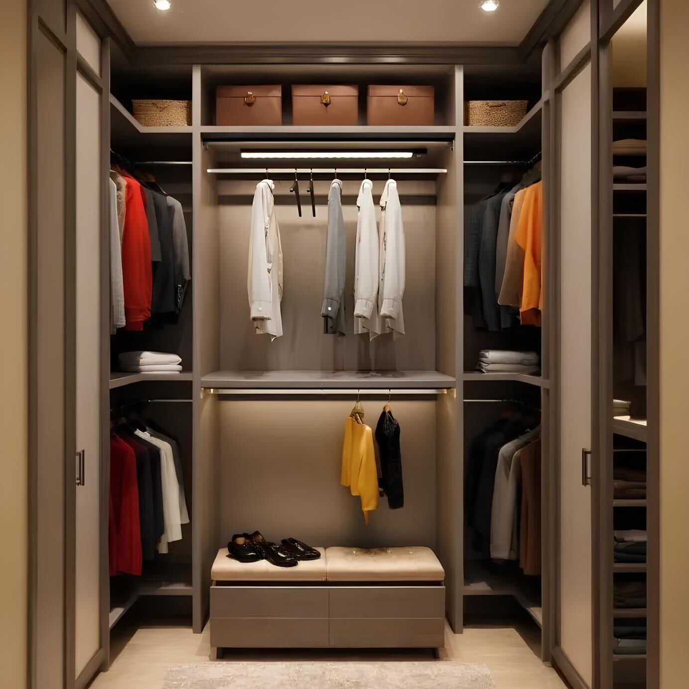 Trådløs LED Lys med Bevægelsessensor til Skabe & Gange