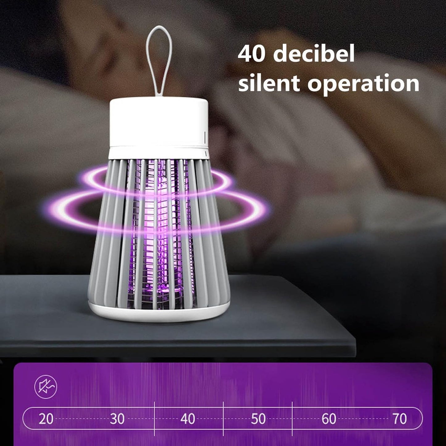 Effektiv Myggefjerner – 2 Pack Insektsikre Lamper til Indendørs & Udendørs