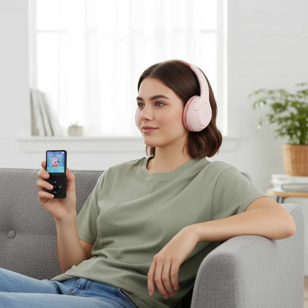 MP3-spelare för barn med HiFi-hörlurar – Säker Ljudglädje