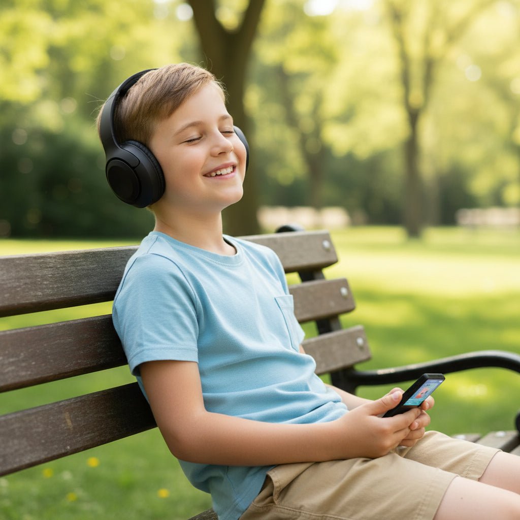MP3-spelare för barn med HiFi-hörlurar – Säker Ljudglädje