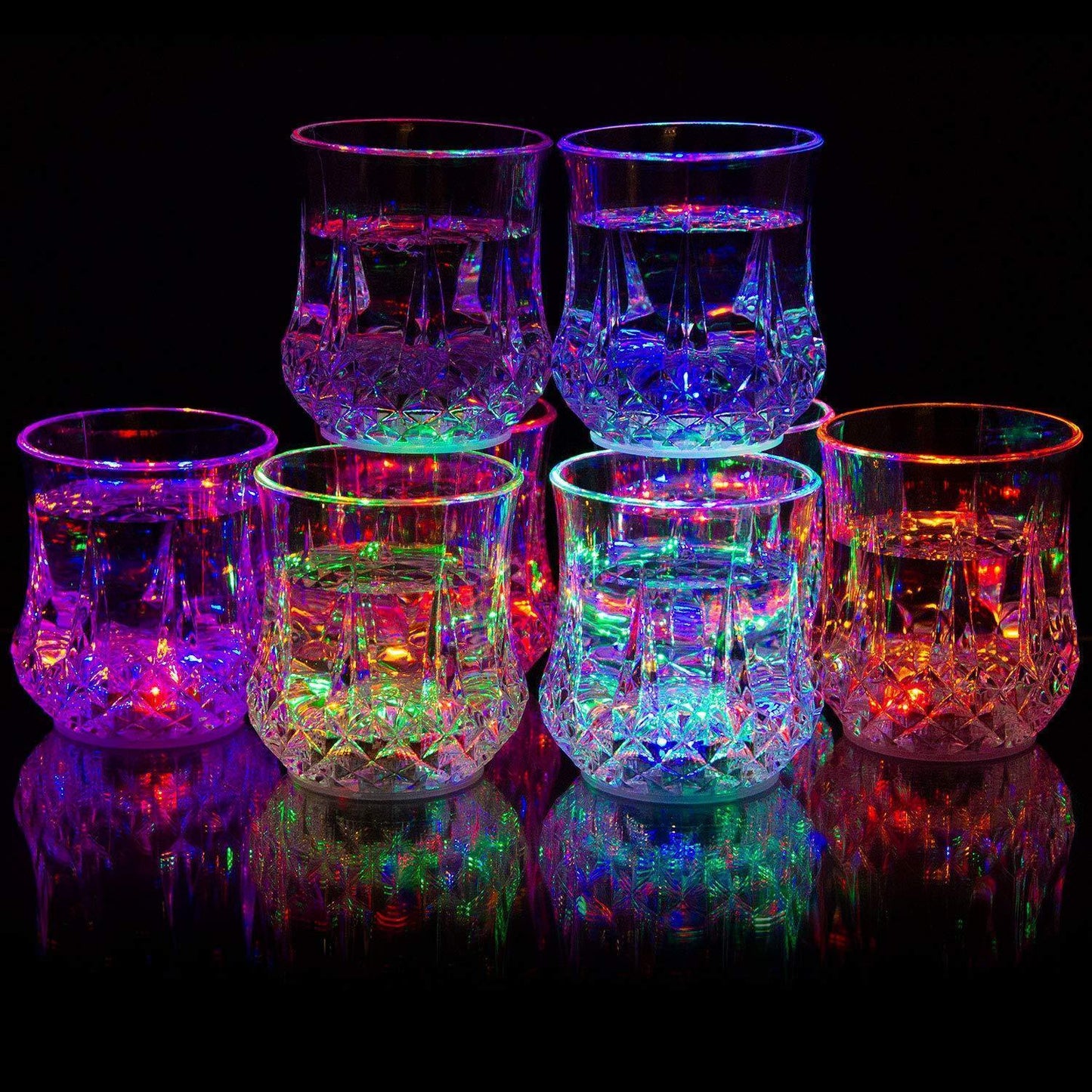 Væskestyret LED-glas med særligt lysdesign