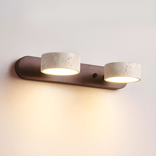 Væglampe i Natursten og Træ – Energieffektiv LED Belysning