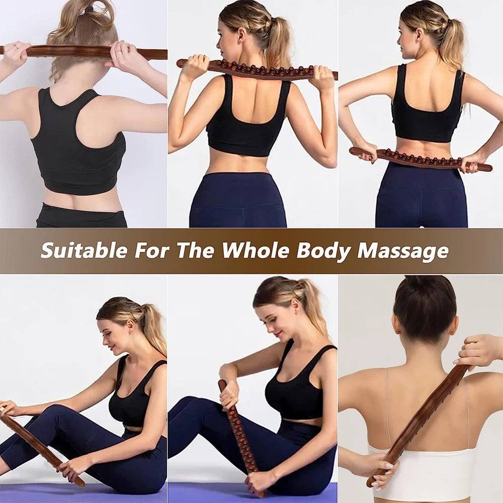 Naturlig Gua Sha Massage Stang – RelaxWood