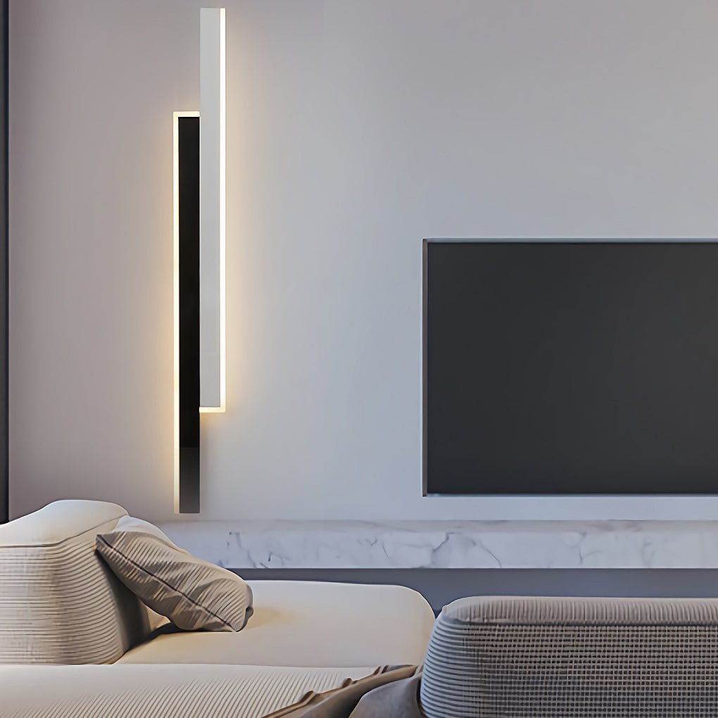 Elegant LED Væglampe med Justerbart Varmt Lys
