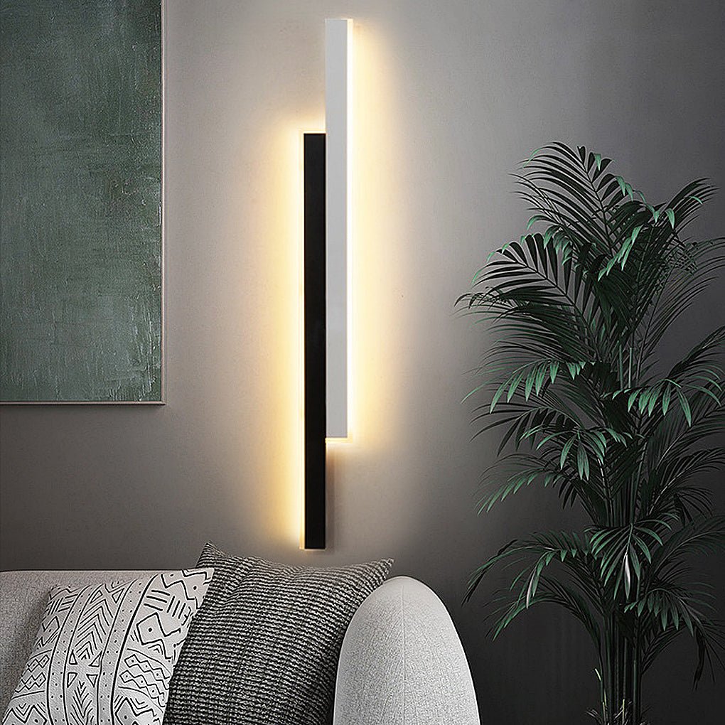 Elegant LED Væglampe med Justerbart Varmt Lys