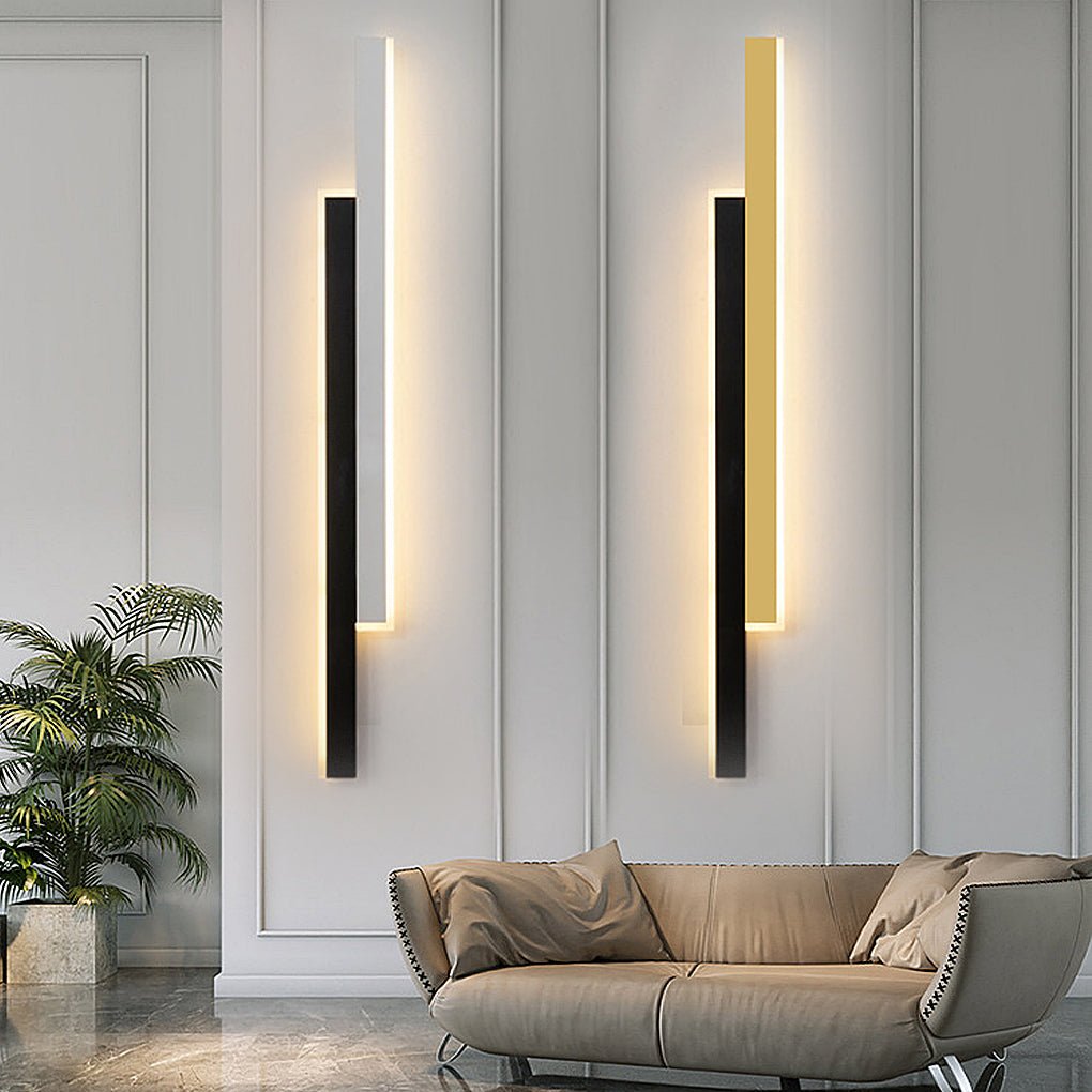 Elegant LED Væglampe med Justerbart Varmt Lys