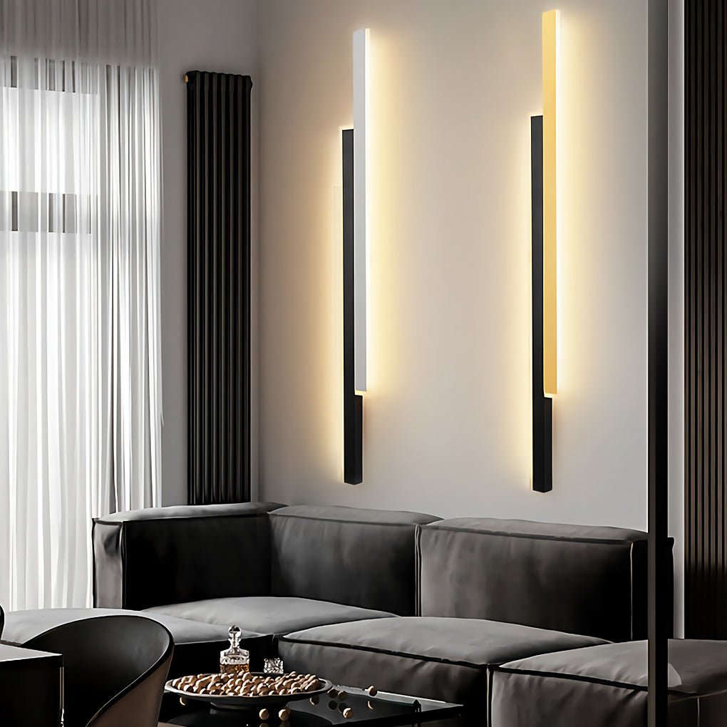 Elegant LED Væglampe med Justerbart Varmt Lys
