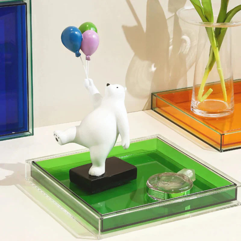 Acryl Servering Bakke i Farver - Pop Design