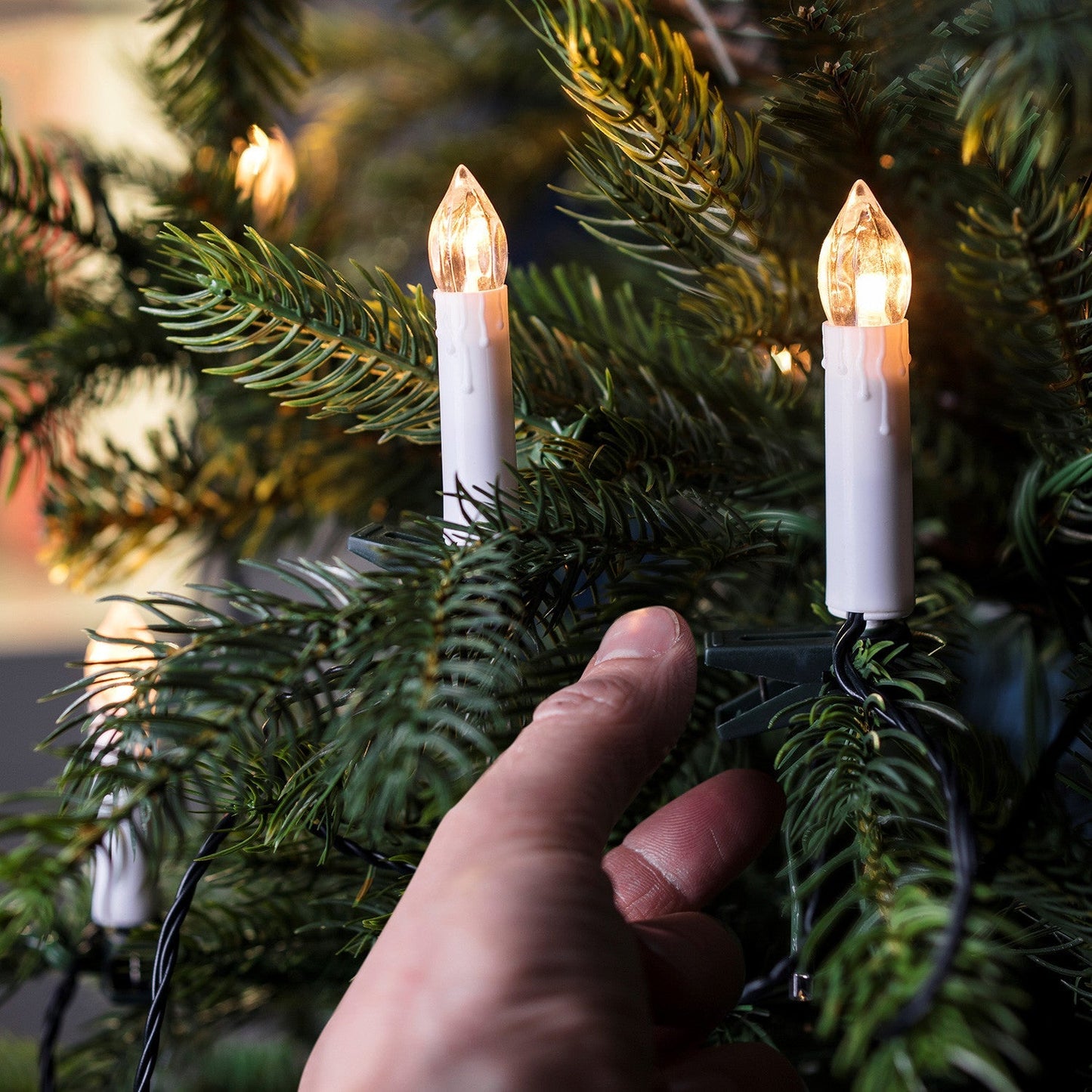 Julbelysning LED Värmeljus med Droppeffekt - Hygge och Nostalgi