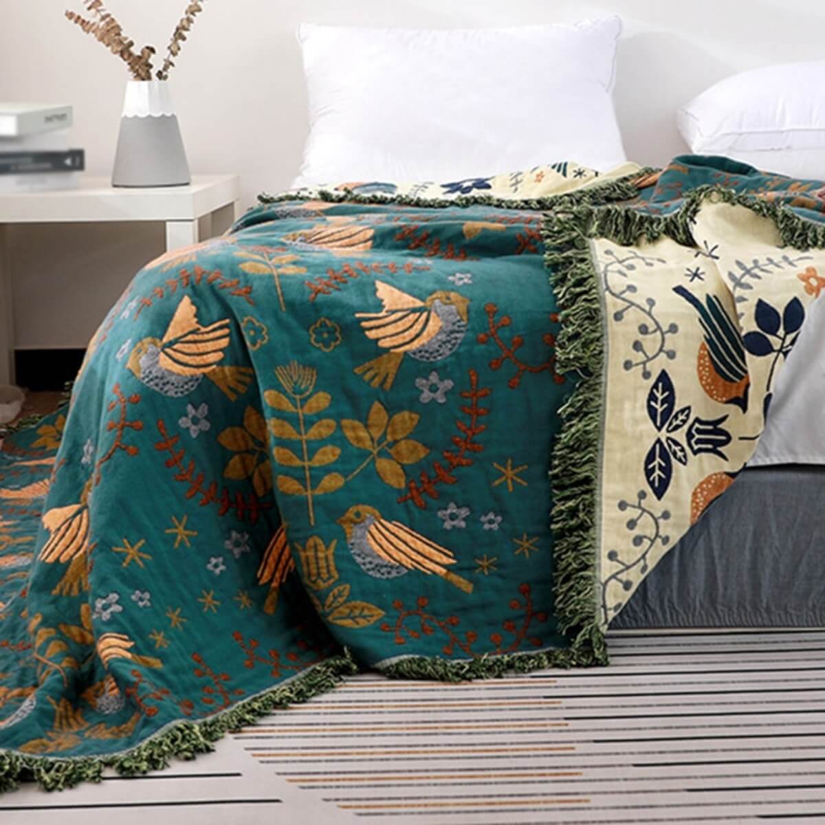 Reversibel Skandinavisk Manta - Stilfuld og Egnet til Alle Sæsoner