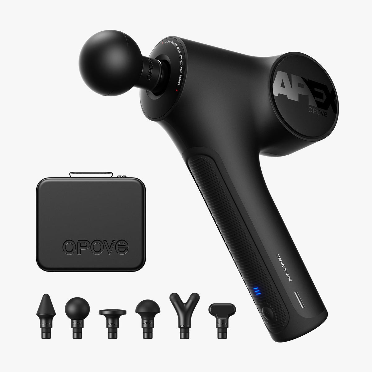 Muskelmassager til sport og fitness | Håndholdt massagepistol med 45°-greb og 14,5 mm amplitude