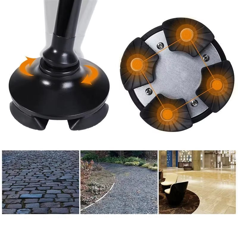 Sammenfoldelig Gåstang med LED-lys til Øget Sikkerhed