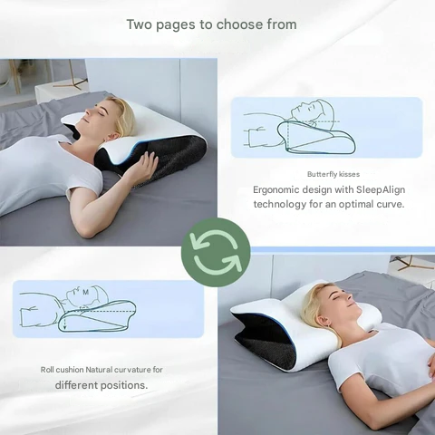 Ergonomisk nack- och ryggstödkudde | Viskoskum