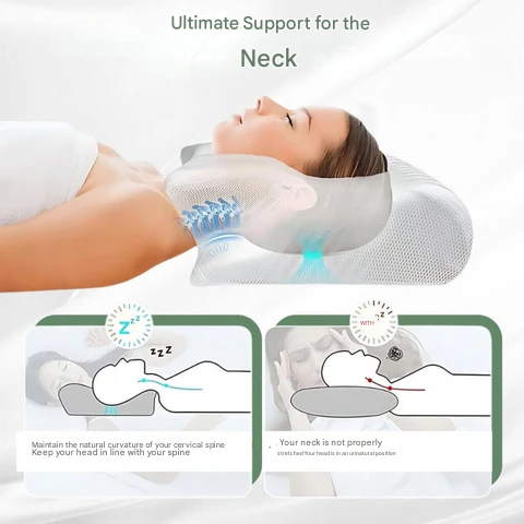 Ergonomisk nack- och ryggstödkudde | Viskoskum