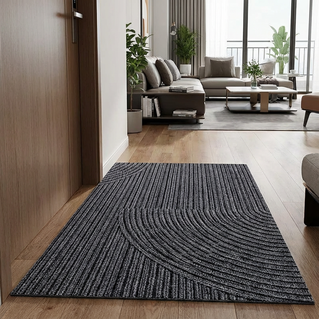 Moderne PVC-måtte med skridsikker overflade og sandfjerner