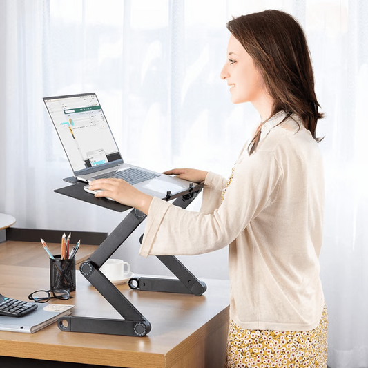 Justerbar ergonomisk bærbar computerstander – let og funktionel