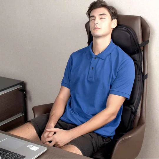Massagekudde med värme för rygg och nacke – 8 inställningar för bil och hem