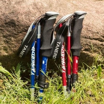Justerbara Fällbara Trekkingstavar - Teleskopisk Käpp