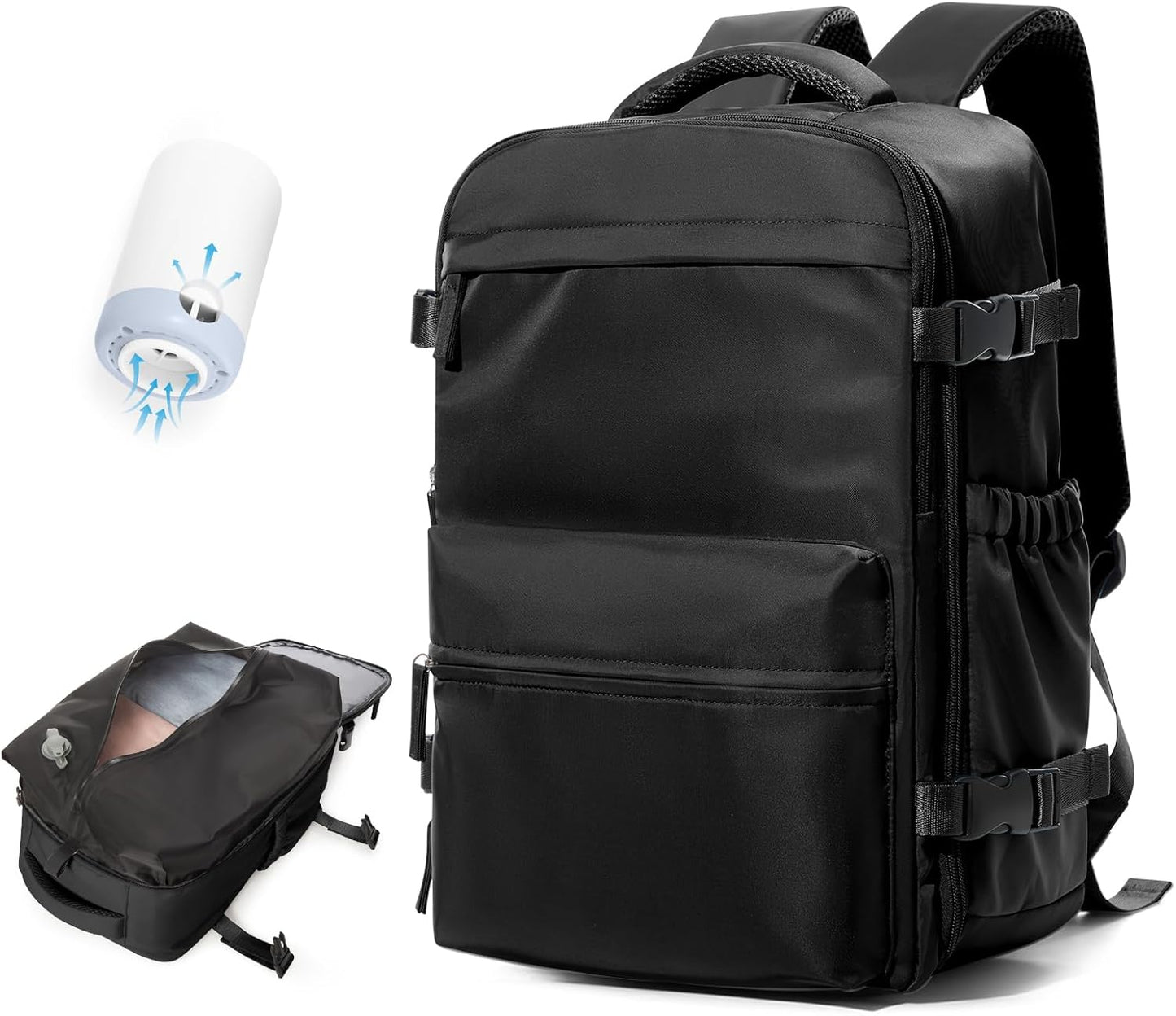 Praktisk laptoptaske med justerbar skulderrem og flere rum