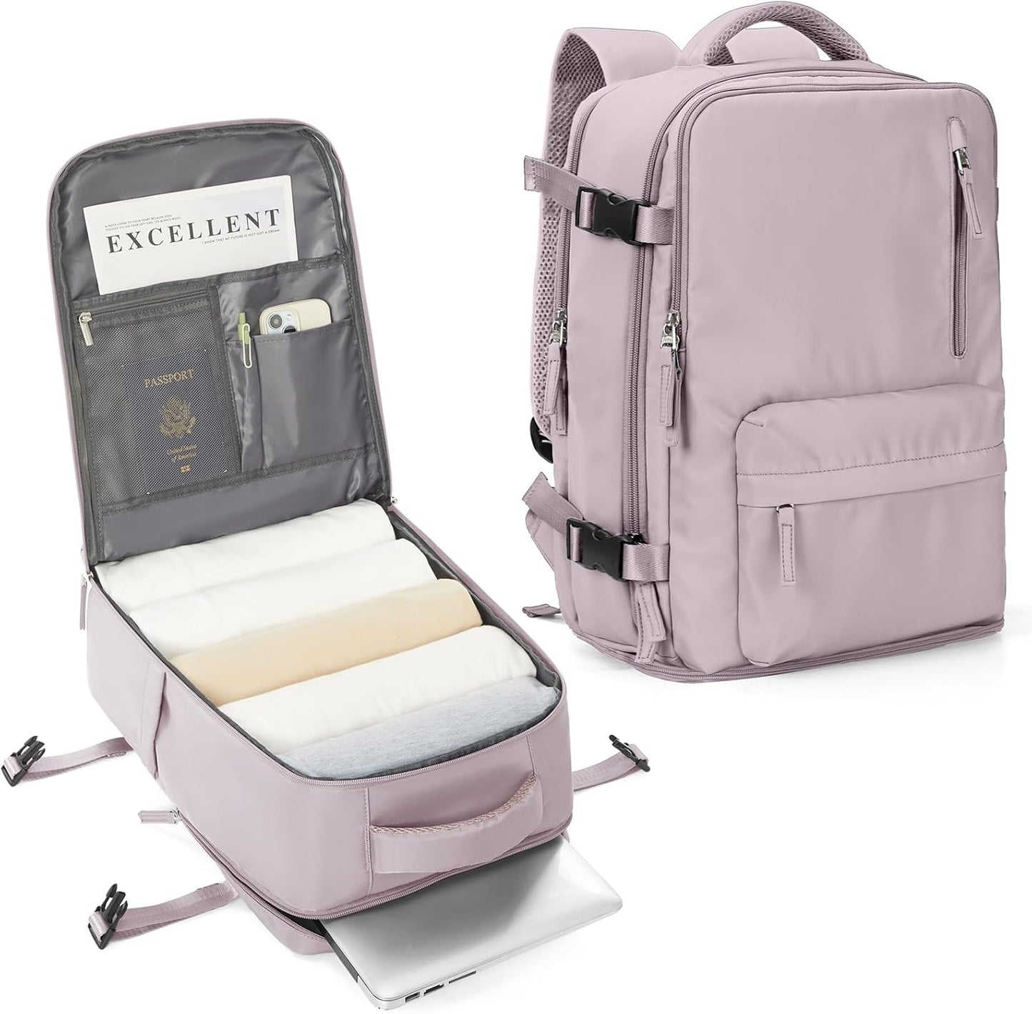 Praktisk laptoptaske med justerbar skulderrem og flere rum