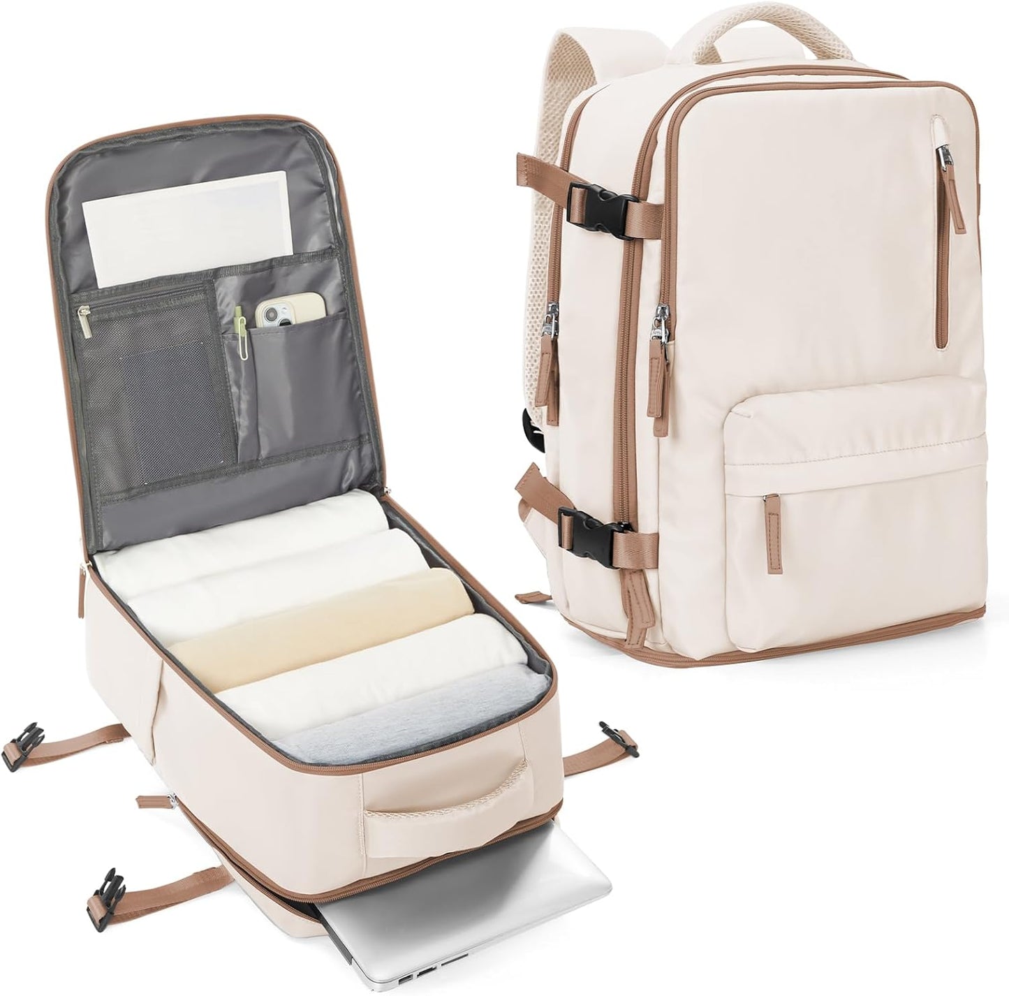 Praktisk laptoptaske med justerbar skulderrem og flere rum