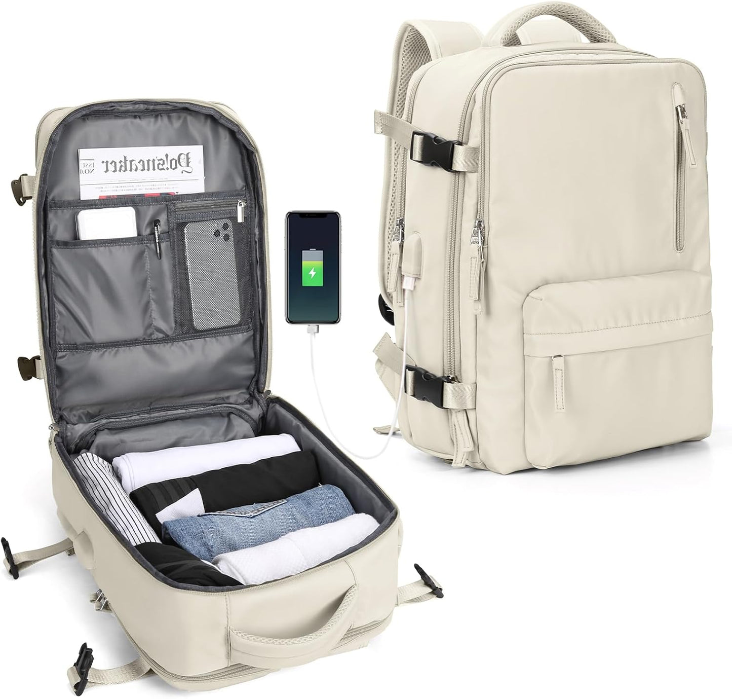 Praktisk laptoptaske med justerbar skulderrem og flere rum