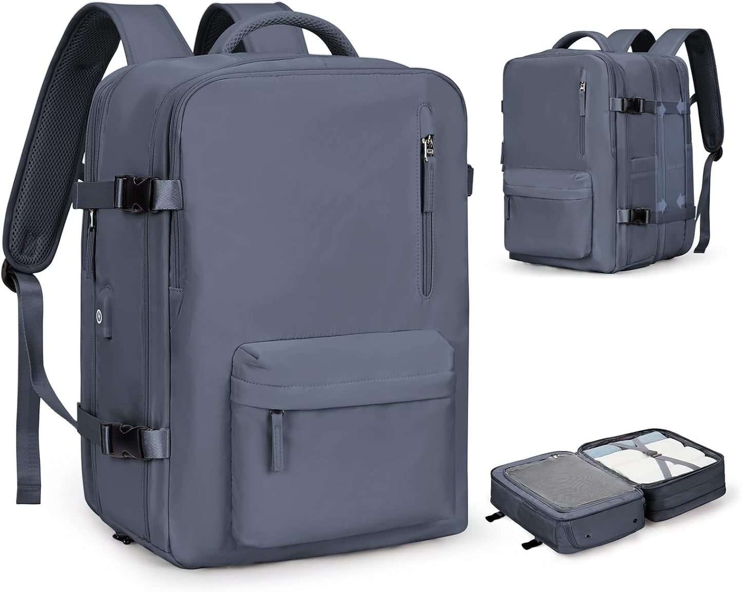 Praktisk laptoptaske med justerbar skulderrem og flere rum